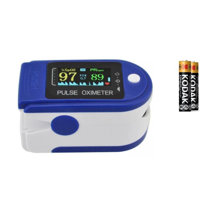 Pulse Oximeter Fingertip Sp02/PI/PRbpm AB-88/P-01 (5903900339438) Pulsa Oksimetrs + 2 x Kodak AAA Baterijas Pulse Oximeter Fingertip Sp02/PI/PRbpm AB-88/P-01 (5903900339438) Pulsa Oksimetrs + 2 x Kodak AAA Baterijas