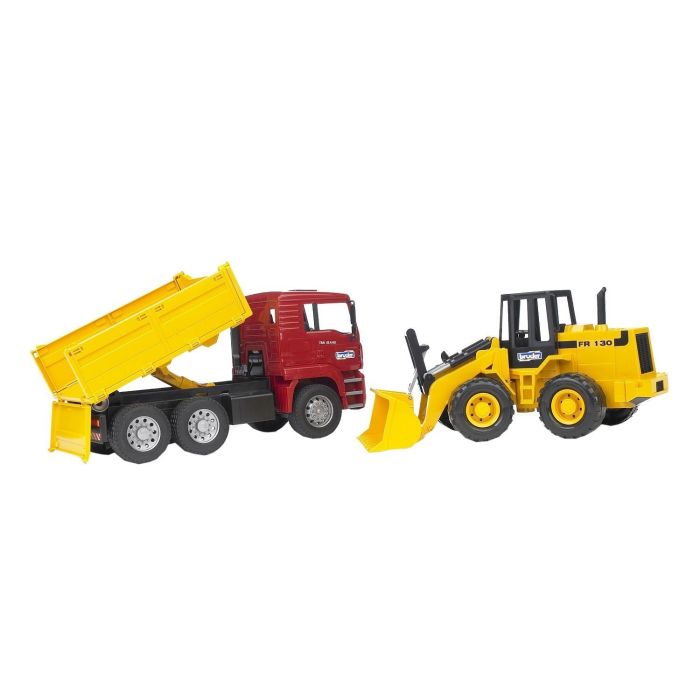 Bruder MAN TGA Construction Truck and Articulated Road Loader (02752) Bruder MAN TGA Construction Truck and Articulated Road Loader (02752)