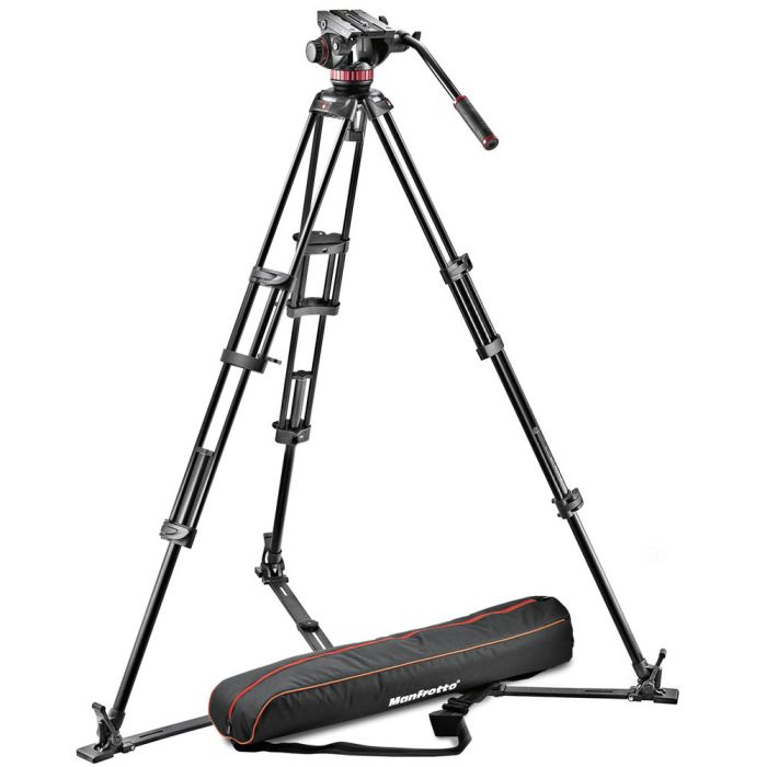 Manfrotto 502 Fluid Video Head & 546GB Aluminium Twin Leg Tripod (MVH502A,546GB-1) Manfrotto 502 Fluid Video Head & 546GB Aluminium Twin Leg Tripod (MVH502A,546GB-1)