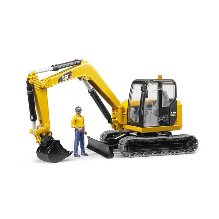 Bruder Cat Mini Excavator with Worker (02466) Bruder Cat Mini Excavator with Worker (02466)
