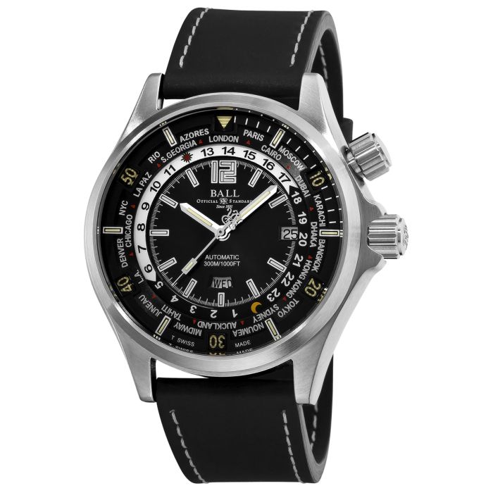 Ball DiverWorldtm Engineer Master II Diver Worldtime Men's Watch DG2022A-PA-BK