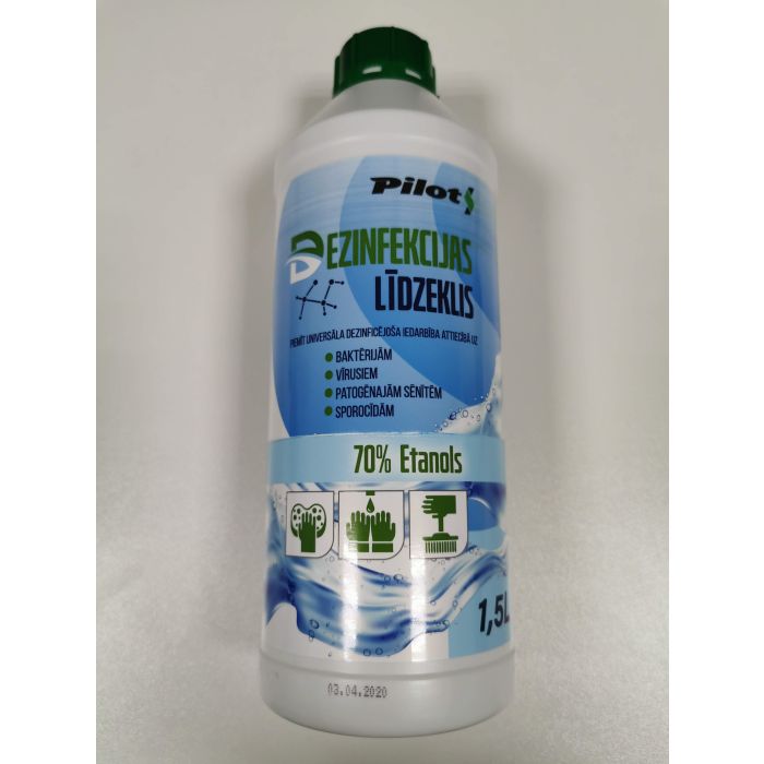 Pilots disinfectant 1.5L 70% ethanol Pilots disinfectant 1.5L 70% ethanol