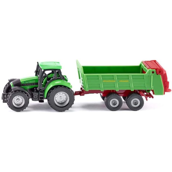 Siku Tractor with universal manure spreader (1673) Siku Tractor with universal manure spreader (1673)
