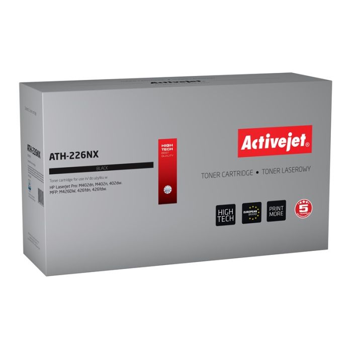 Activejet ATH-226NX toner for HP printer HP 226X CF226X replacement Supreme 9000 pages black Activejet ATH-226NX toner for HP printer HP 226X CF226X replacement Supreme 9000 pages black