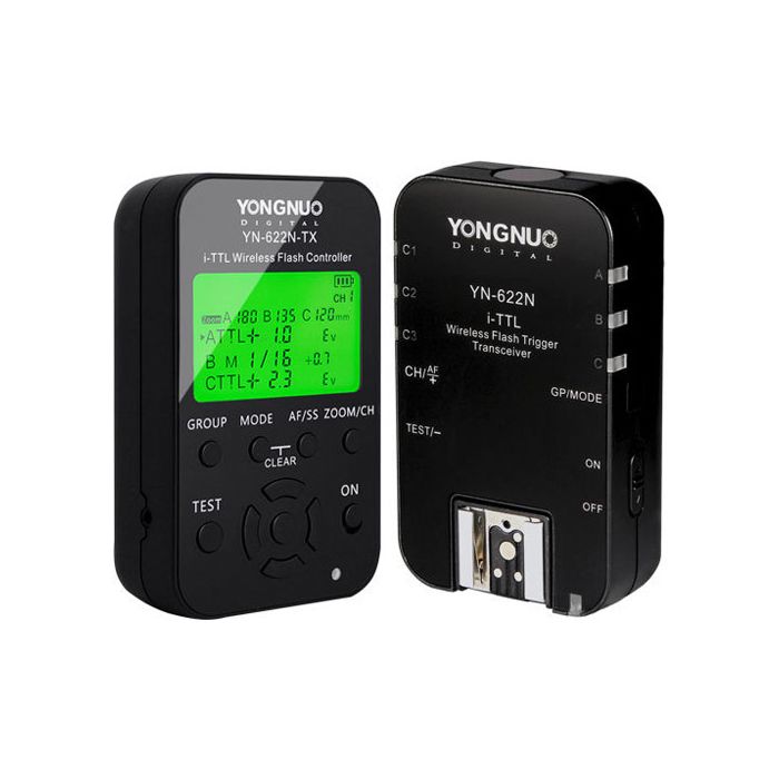 Yongnuo YN-622N i-TTL Wireless Flash Transceiver & TX Controller Kit For Nikon Yongnuo YN-622N i-TTL Wireless Flash Transceiver & TX Controller Kit For Nikon