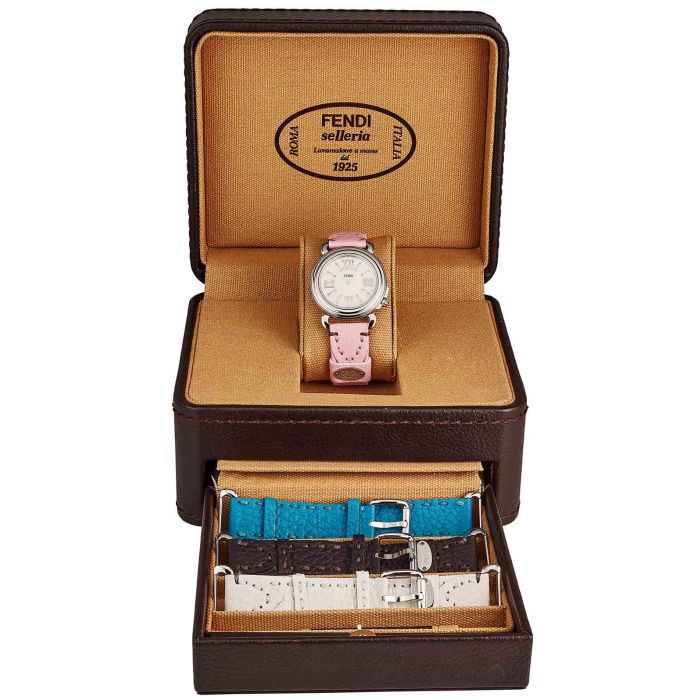 Fendi Selleria 3 Additional Straps With Ladies Watch F8010345H0SET10 Fendi Selleria 3 Additional Straps With Ladies Watch F8010345H0SET10