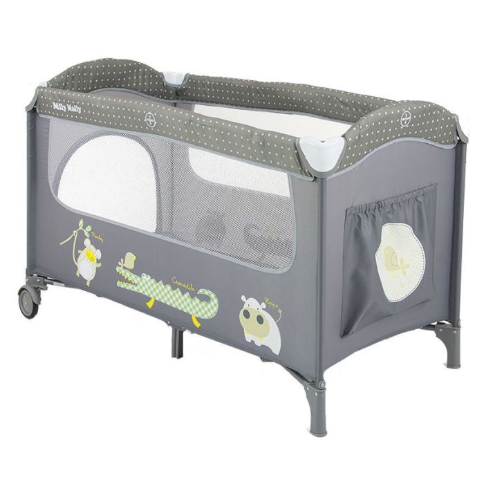 Milly Mally Travel Bed Mirage Gray (5901761122473) Ceļojumu Gultiņa Milly Mally Travel Bed Mirage Gray (5901761122473) Ceļojumu Gultiņa