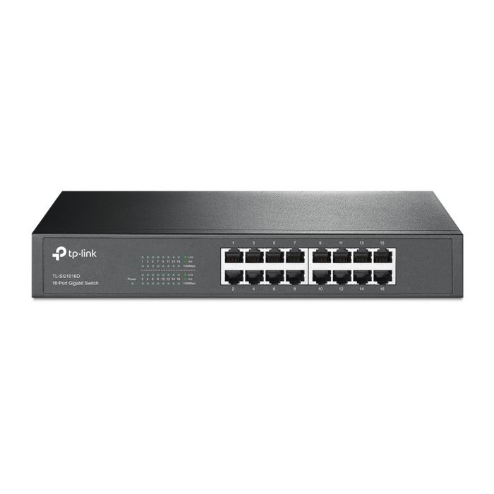 TP-Link TL-SG1016D 16-Port Gigabit Desktop/Rackmount Switch TP-Link TL-SG1016D 16-Port Gigabit Desktop/Rackmount Switch