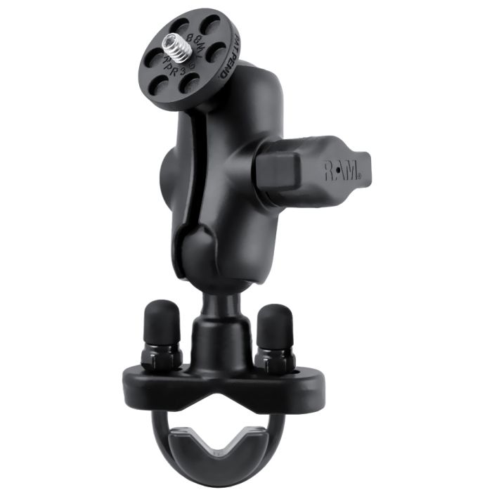 Ram Mounts RAM Handlebar Rail Mount with 1/4-20 Camera Threaded Adapter (RAM-B-231Z-A-366U) Ram Mounts RAM Handlebar Rail Mount with 1/4-20 Camera Threaded Adapter (RAM-B-231Z-A-366U)