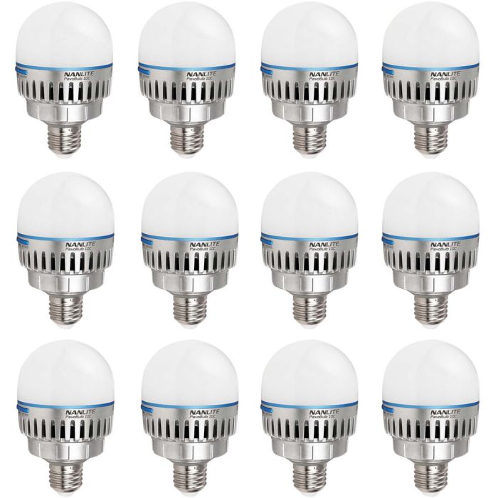 Nanlite PavoBulb 10C RGBWW LED Bulb 12-Light Kit Nanlite PavoBulb 10C RGBWW LED Bulb 12-Light Kit