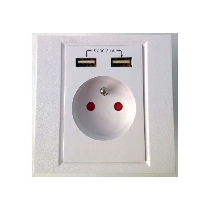 Gembird AC Wall Socket with 2 USB Ports (MWS-ACFUSB2-01) Gembird AC Wall Socket with 2 USB Ports (MWS-ACFUSB2-01)