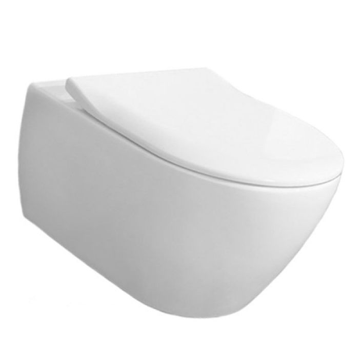Villeroy&Boch Venticello DirectFlush Wall-Mounted WC with Slim WC Toilet Seat Coverand SoftClose (56001001+9M78S101) Villeroy&Boch Venticello DirectFlush Wall-Mounted WC with Slim WC Toilet Seat Coverand SoftClose (56001001+9M78S101)