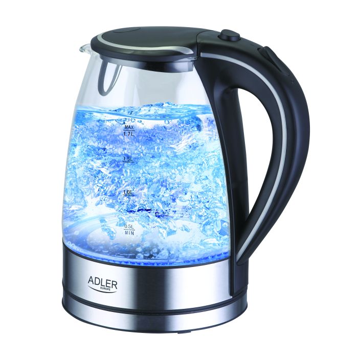 Adler AD 1225 electric kettle 1.7 L Black,Stainless steel,Transparent 2200 W Adler AD 1225 electric kettle 1.7 L Black,Stainless steel,Transparent 2200 W