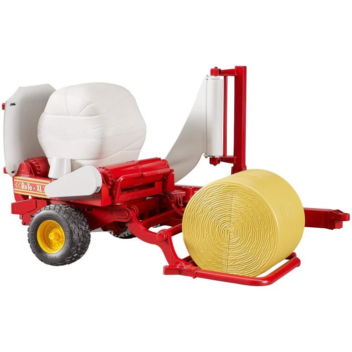 Bruder Bale wrapper with round bales (02122) Bruder Bale wrapper with round bales (02122)