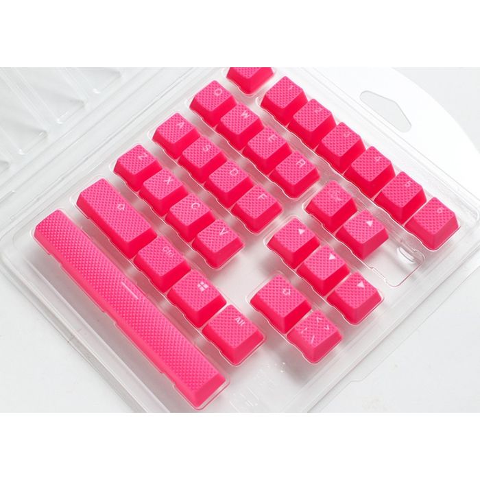 Ducky Rubber Keycap Set 31 Cosmic Pink Ducky Rubber Keycap Set 31 Cosmic Pink