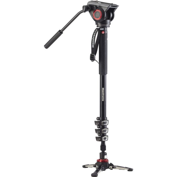 Manfrotto XPRO 4-section Video Monopod with Fluid Head & FLUIDTECH Base (MVMXPRO500) Manfrotto XPRO 4-section Video Monopod with Fluid Head & FLUIDTECH Base (MVMXPRO500)