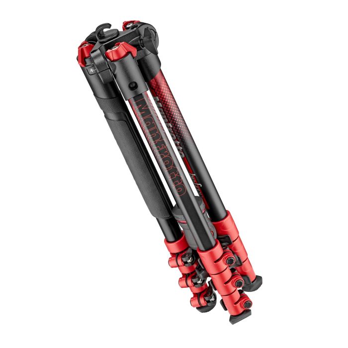 Manfrotto BeFree Color Aluminium Travel Tripod Kit Red (MKBFRA4RD-BH)