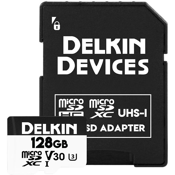 Delkin Devices Trail Cam Hyperspeed microSDXC 128GB Class 10 U3 V30 R100/W75 (DDMSDAHS128GB)