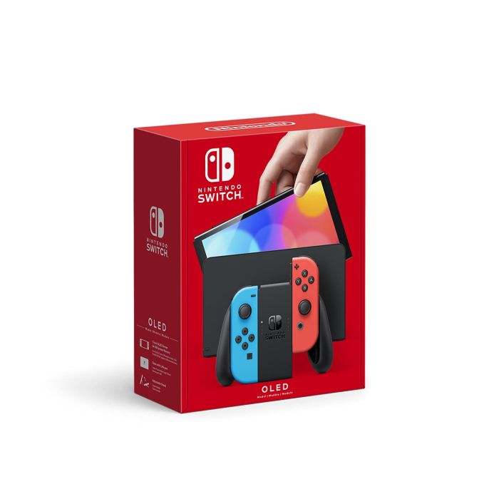 Nintendo Switch (OLED Model) Neon Blue/Neon Red set