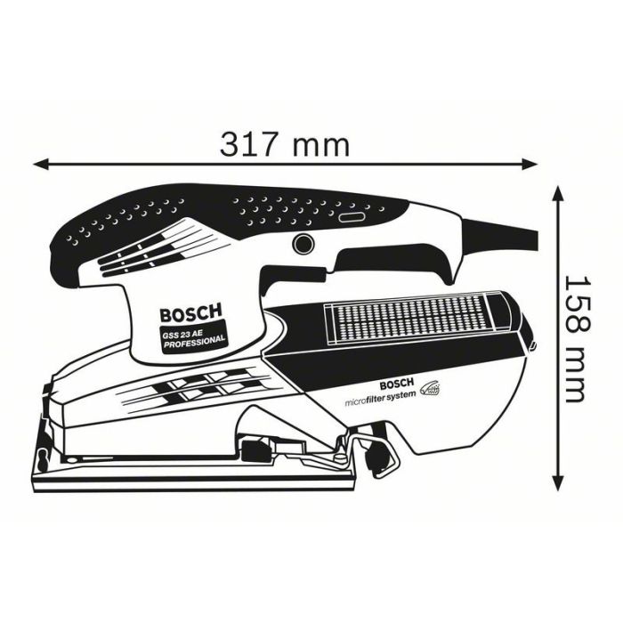 Bosch GSS 23 AE Case (0601070701) Bosch GSS 23 AE Case (0601070701)