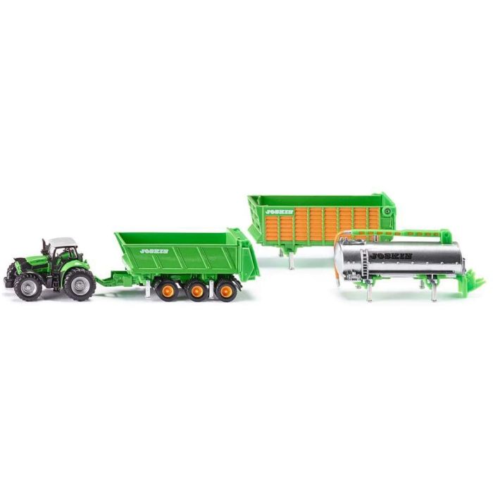 Siku DEUTZ-FAHR with Joskin trailer set (1848) Siku DEUTZ-FAHR with Joskin trailer set (1848)