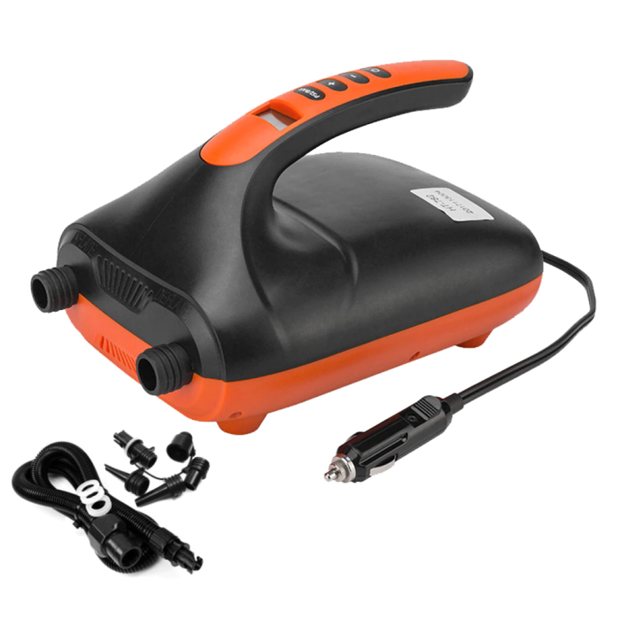Stermay 20psi Dual Stage Electric Air Pump 12V 110W for SUP elektriskais pumpis Stermay 20psi Dual Stage Electric Air Pump 12V 110W for SUP elektriskais pumpis