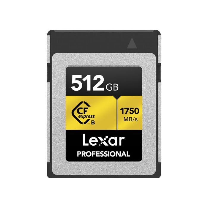 Lexar Professional CFexpress Type B Card 512GB 1750MB/s read 1000MB/s write (LCFX10-512CRB) Lexar Professional CFexpress Type B Card 512GB 1750MB/s read 1000MB/s write (LCFX10-512CRB)