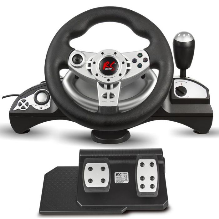 NanoRS RS700 Steering Wheel for PS4/PS4/Xbox One/Xbox 360/PC NanoRS RS700 Steering Wheel for PS4/PS4/Xbox One/Xbox 360/PC