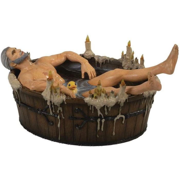 The Witcher III: The Wild Hunt: Geralt in Bath PVC Statue The Witcher III: The Wild Hunt: Geralt in Bath PVC Statue