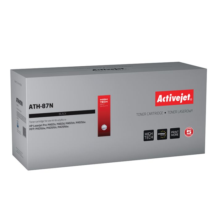 Activejet ATH-87N toner for HP printer HP 87A CF287A replacement Supreme 9000 pages black Activejet ATH-87N toner for HP printer HP 87A CF287A replacement Supreme 9000 pages black