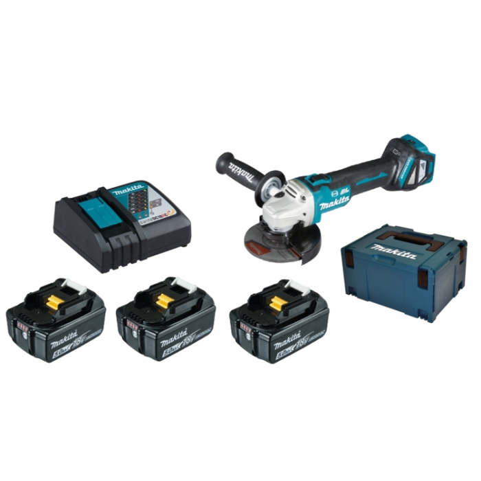 Makita DGA513RTJ 18V 3x5.0Ah (088381720687) Makita DGA513RTJ 18V 3x5.0Ah (088381720687)