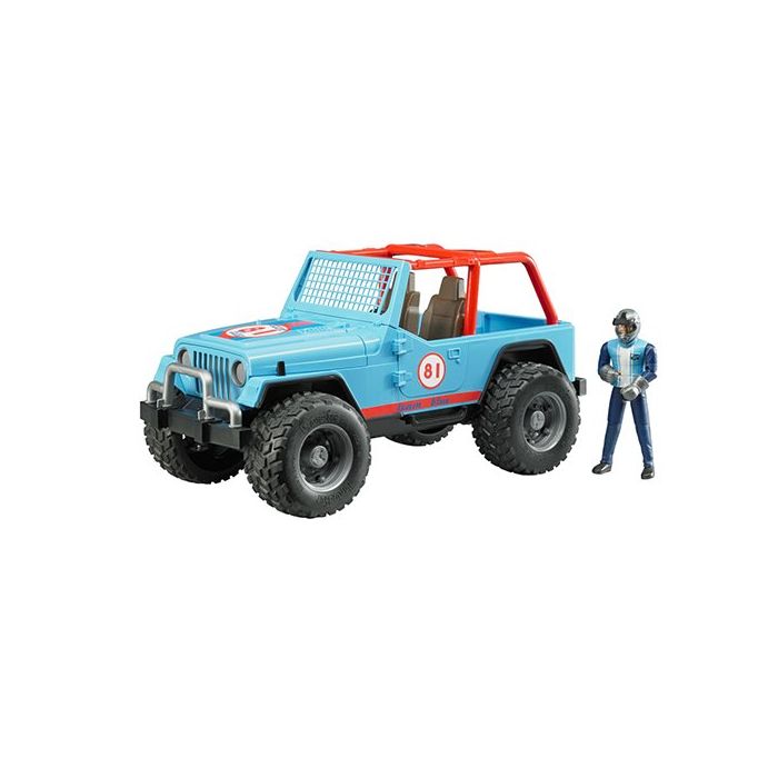 Bruder Jeep Cross Country Racer Blue With Driver (02541) Bruder Jeep Cross Country Racer Blue With Driver (02541)
