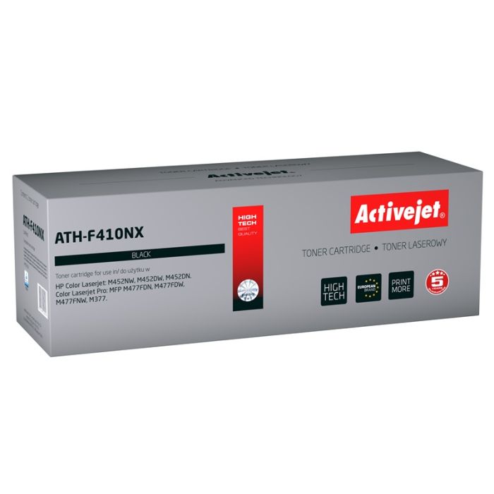 Activejet ATH-F410NX toner for HP printer HP 410X CF410X replacement Supreme 6500 pages black Activejet ATH-F410NX toner for HP printer HP 410X CF410X replacement Supreme 6500 pages black