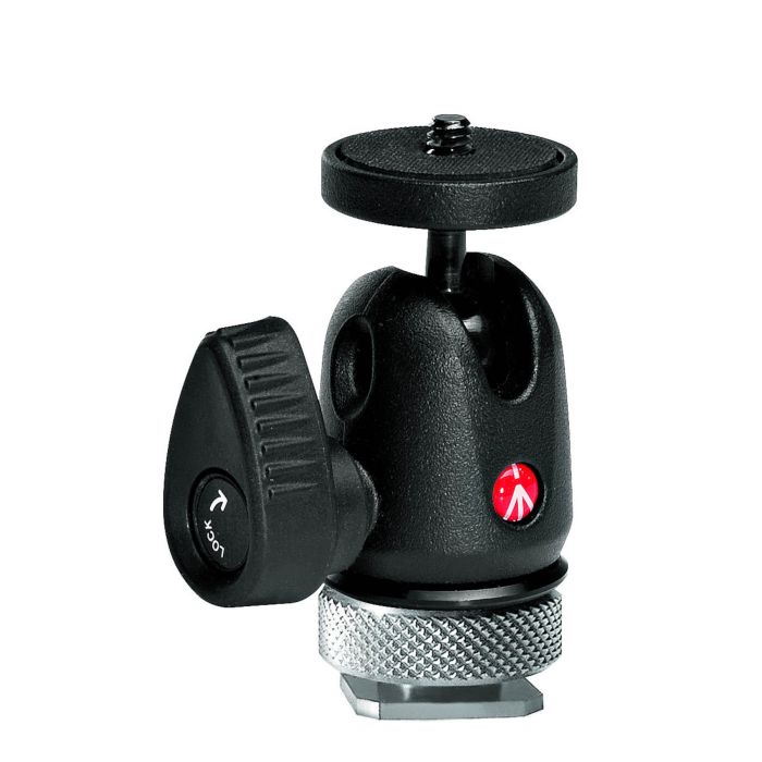 Manfrotto 492 Micro Ball Head With Hot Shoe Mount (492LCD)