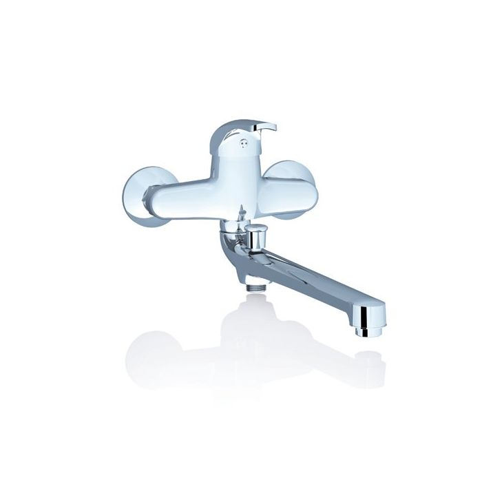 Ravak RS 051.00/150 Wall Mounted Washbasin/Bathtub Mixer With Long Spout (X07P002) Ravak RS 051.00/150 Wall Mounted Washbasin/Bathtub Mixer With Long Spout (X07P002)