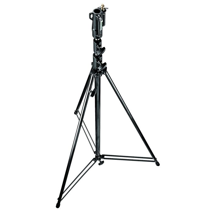 Manfrotto Black Tall Three-Section Cine Stand With Leveling Leg (111BSU) Manfrotto Black Tall Three-Section Cine Stand With Leveling Leg (111BSU)