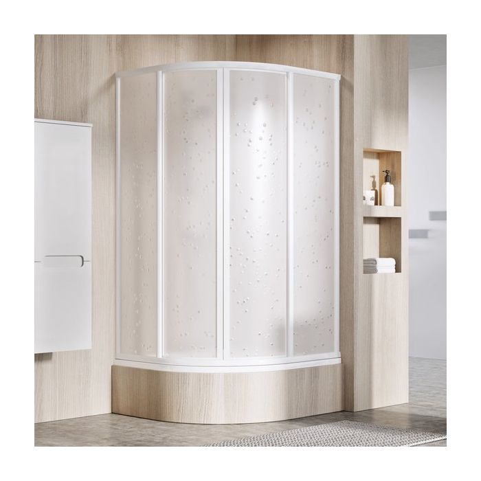 Ravak Shower Corner SKCP4-80 SABINA White + Polystyrene Pearl (31144V10011) Ravak Shower Corner SKCP4-80 SABINA White + Polystyrene Pearl (31144V10011)