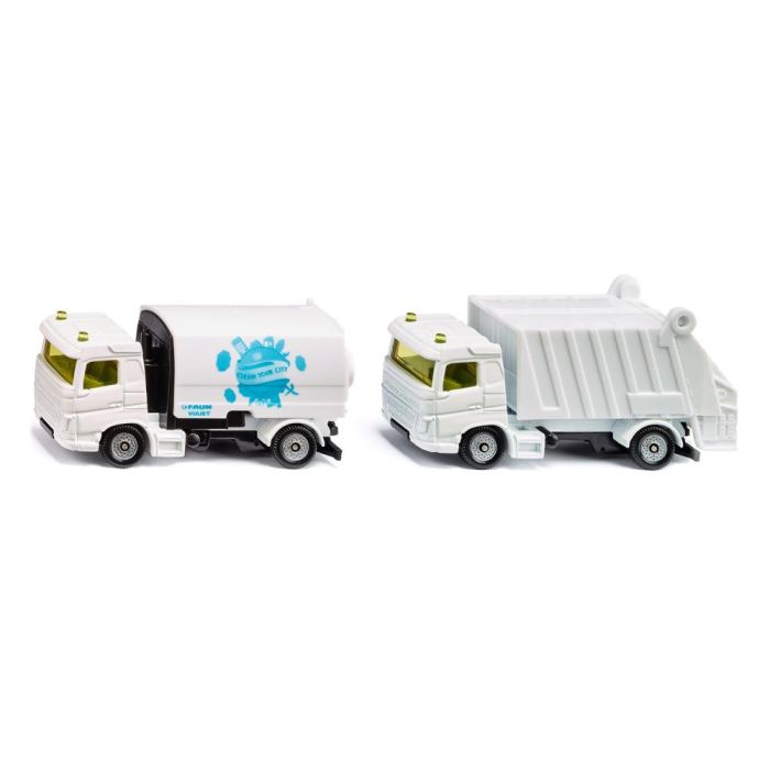 Siku Municipal Vehicle Set – Street Sweeper and Refuse Truck (1687) Siku Municipal Vehicle Set – Street Sweeper and Refuse Truck (1687)