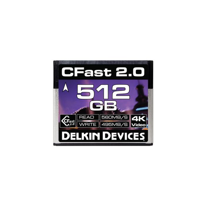 Delkin Devices 512GB Cinema CFast 2.0 560MBs / 495MBs (DDCFST560512) Delkin Devices 512GB Cinema CFast 2.0 560MBs / 495MBs (DDCFST560512)