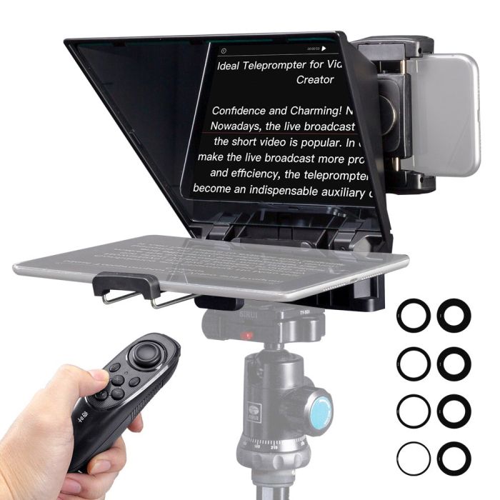 FeelWorld TP2A Portable 8-inch Teleprompter Smartphone/Tablet Prompting Smartphone DSLR FeelWorld TP2A Portable 8-inch Teleprompter Smartphone/Tablet Prompting Smartphone DSLR