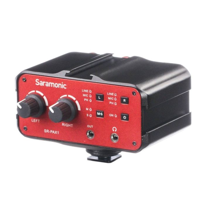 Saramonic SR-PAX1 Two-Ch Audio Mixer / Preamp / Microphone Adapter Saramonic SR-PAX1 Two-Ch Audio Mixer / Preamp / Microphone Adapter