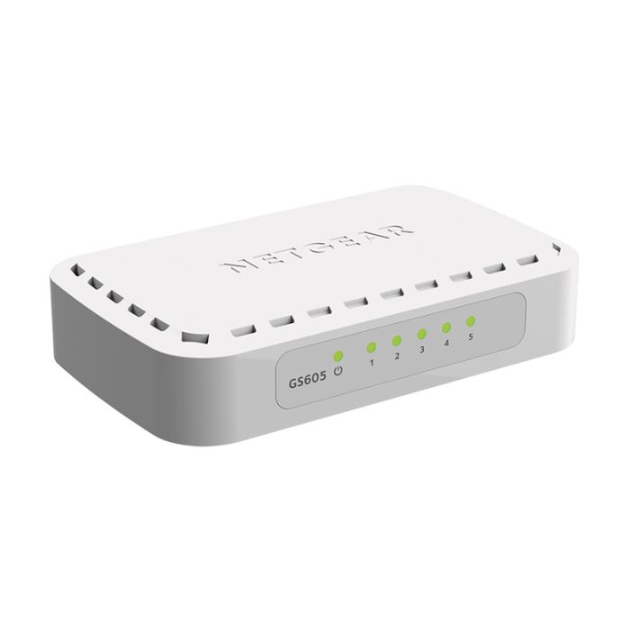 Netgear GS605 - 5 Port Gigabit Ethernet Unmanaged Switch (GS605-400PES) Netgear GS605 - 5 Port Gigabit Ethernet Unmanaged Switch (GS605-400PES)