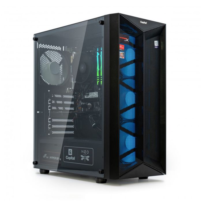 Capital NEO X Study Play Pro R5-5600G/ 16GB/ Vega7/ 1TB/ 650W/ WF/ BT/ Win10 (156153)