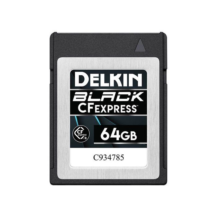 Delkin Devices CFexpress Type B BLACK 64GB Memory Card 1685MB/s Read, 1680MB/s Write (DCFXBLK64) Delkin Devices CFexpress Type B BLACK 64GB Memory Card 1685MB/s Read, 1680MB/s Write (DCFXBLK64)