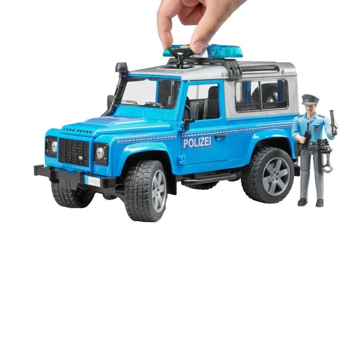 Bruder Land Rover Defender Station Wagon Police Vehicle (02597) Bruder Land Rover Defender Station Wagon Police Vehicle (02597)