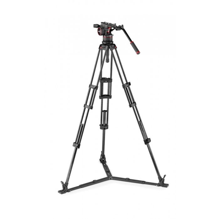 Manfrotto Nitrotech N12 Video Head w/CF Twin Leg Tripod GS 100/75mm (MVKN12TWINGC) Manfrotto Nitrotech N12 Video Head w/CF Twin Leg Tripod GS 100/75mm (MVKN12TWINGC)