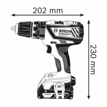 Bosch GSB 18-2-LI Plus, 3x1.5Ah Bag (06019E7101)