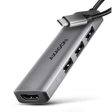 Axagon USB-C 4-in-1 Hub 0.15m HMC-H3A (HMC-H3A)