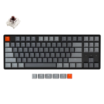 Keychron K8 TKL Gateron G Pro Brown Switch Wireless Black US (K8-J3)