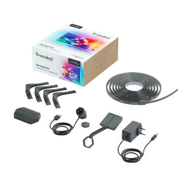 Nanoleaf 4D TV Screen Mirror + Light Strips Kit (for TV & Monitor up to 65-inches)